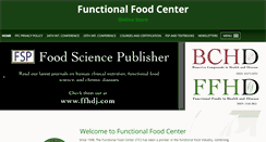 Desktop Screenshot of functionalfoodscenter.net